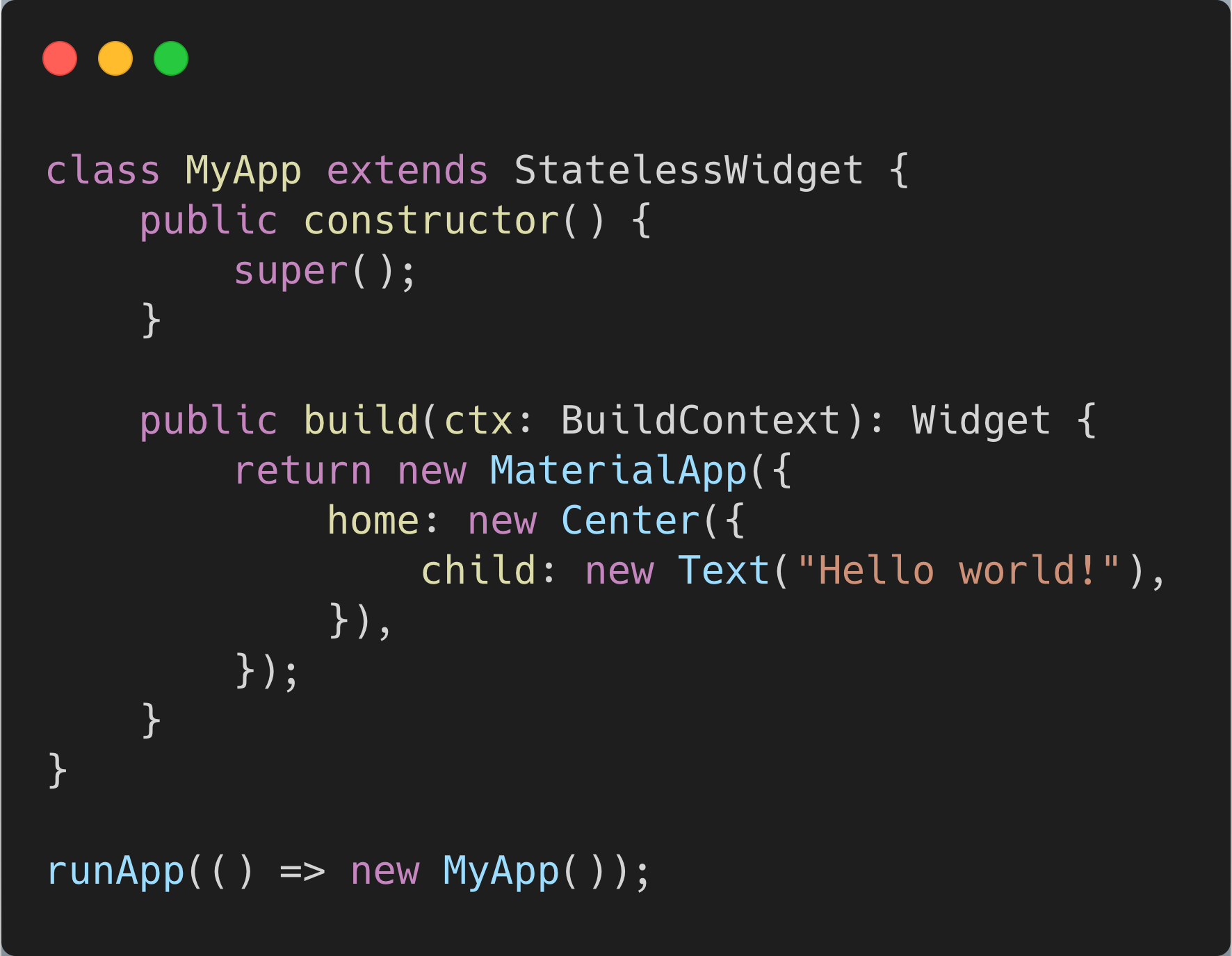 Familiar APIs