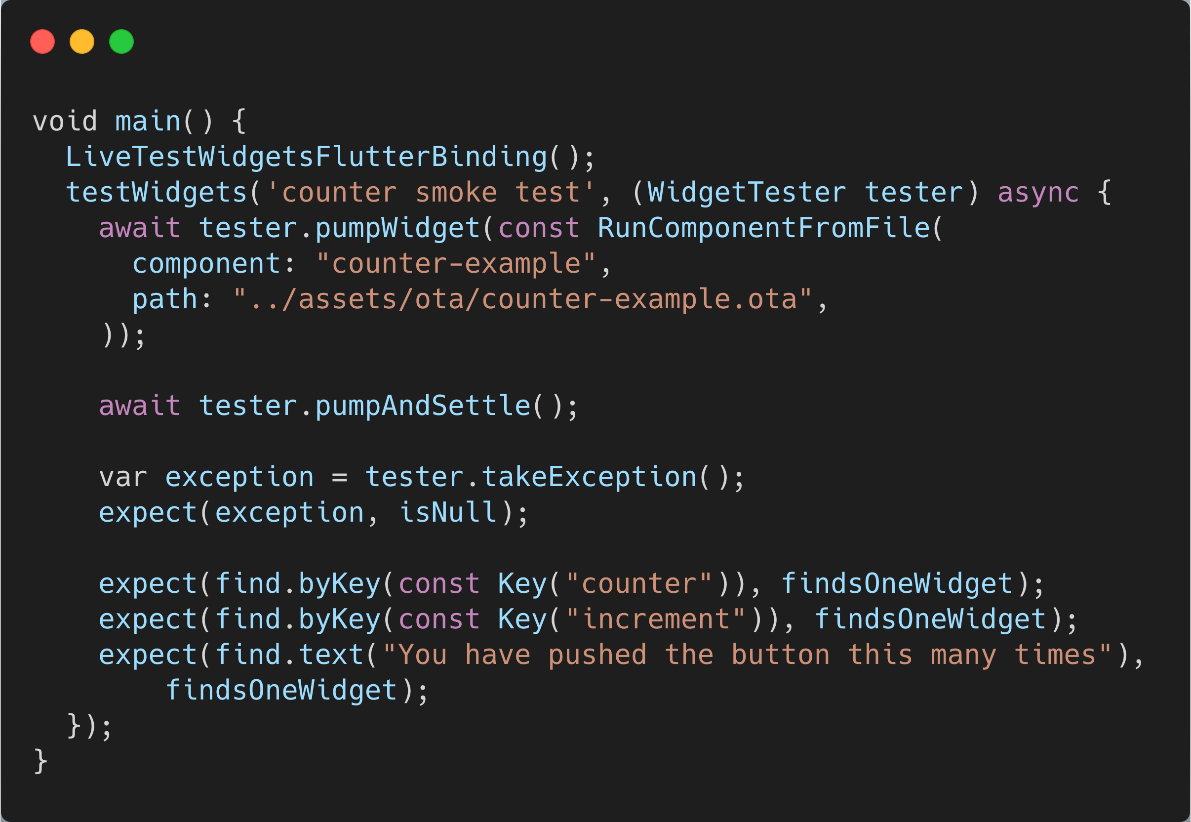 Tests Like Any Other